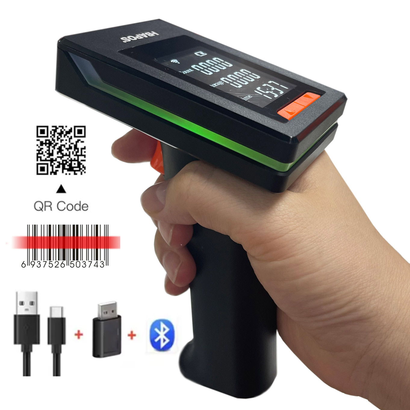 Barcode Scanner Wireless - Bluetooth Barcode Scanner Screen Display,1D 2D