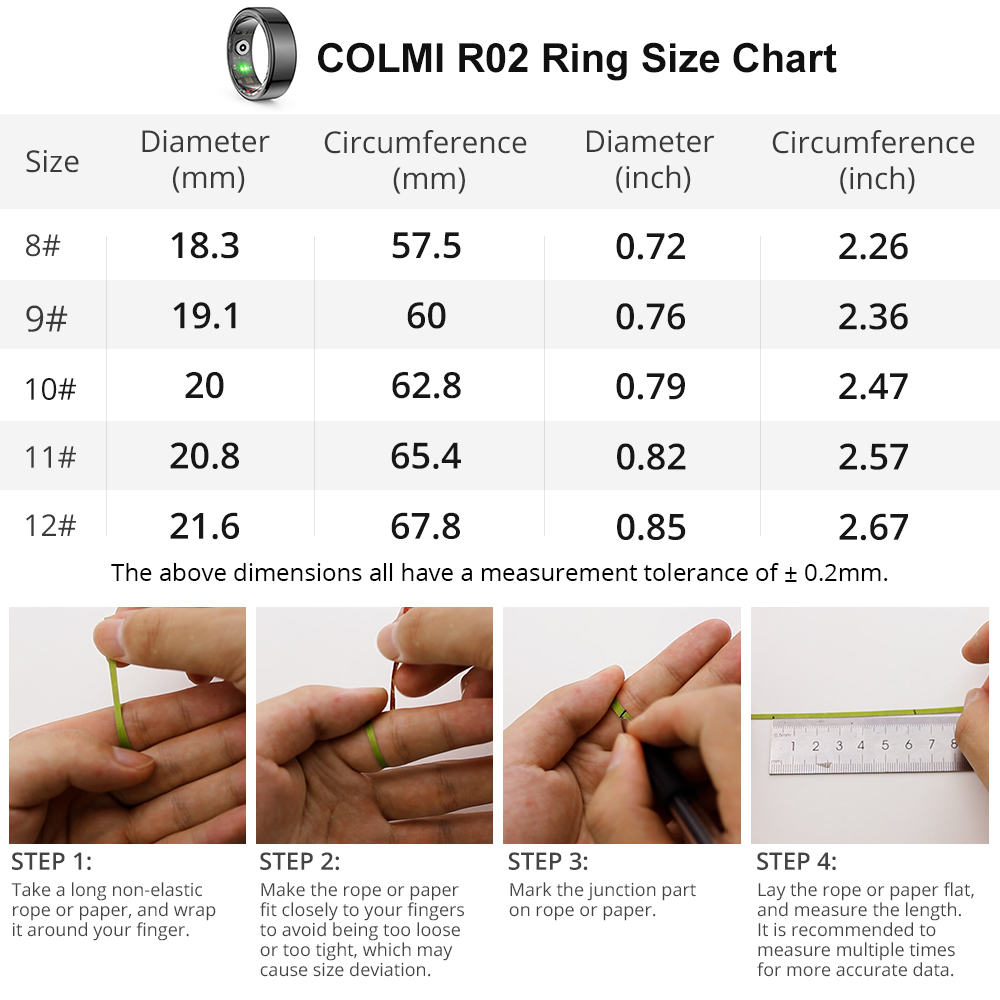 [2024 ] COLMI R02 Smart Ring M – Smart Ring Health recenzja i cena