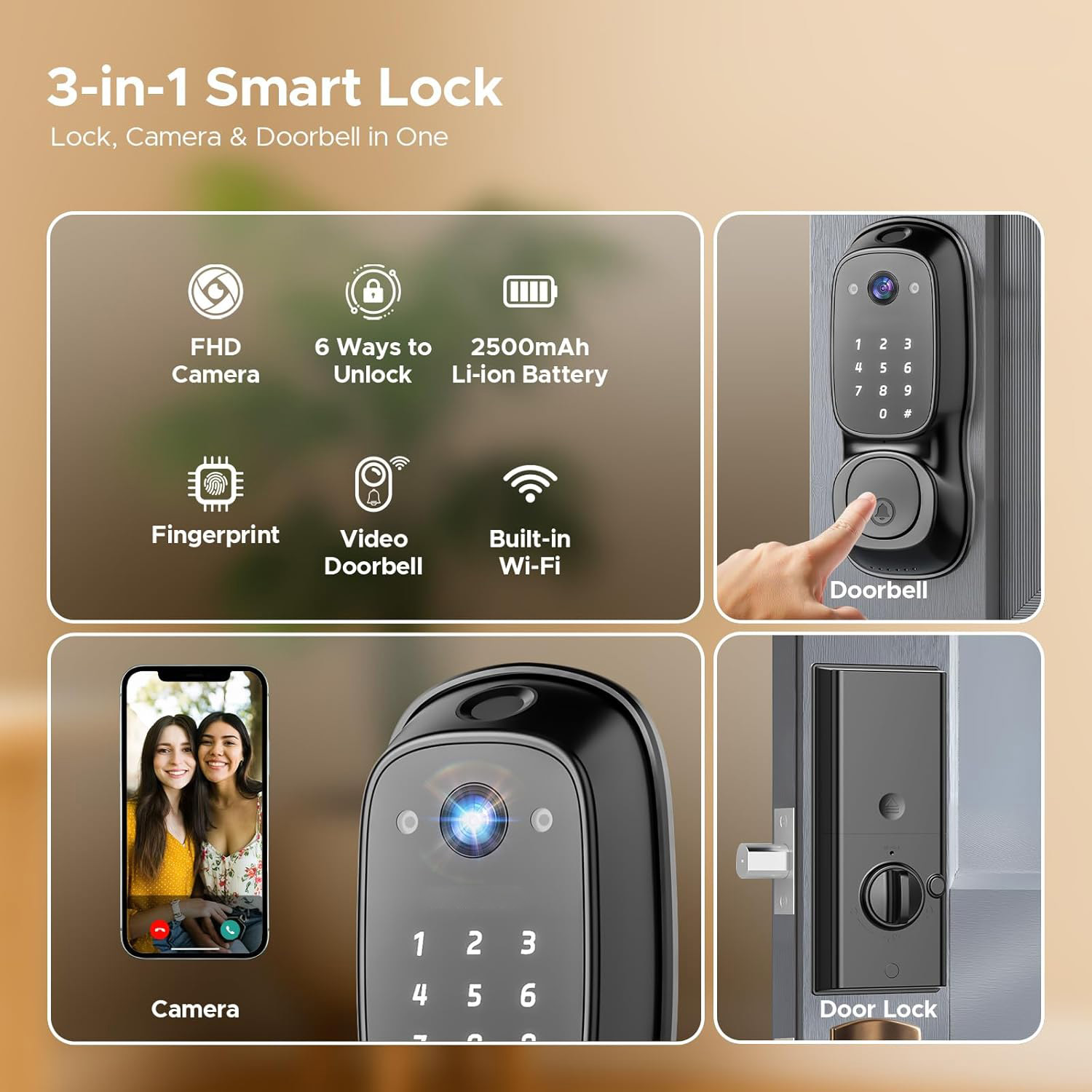 Tuya Wifi Smart Door Lock ‎Cam – Electronics & Gadgets Starting With V recenzja i cena
