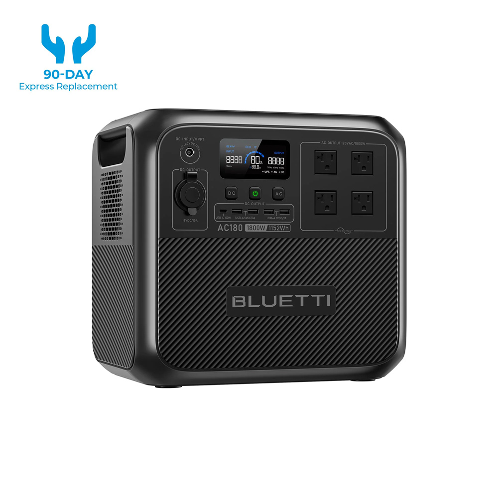 【RENEW】BLUETTI AC180 Solar Por – Solar Powered Charger recenzja i cena