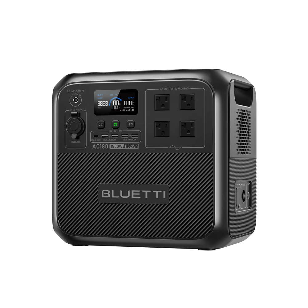 【RENEW】BLUETTI AC180 Solar Por – Solar Powered Charger recenzja i cena