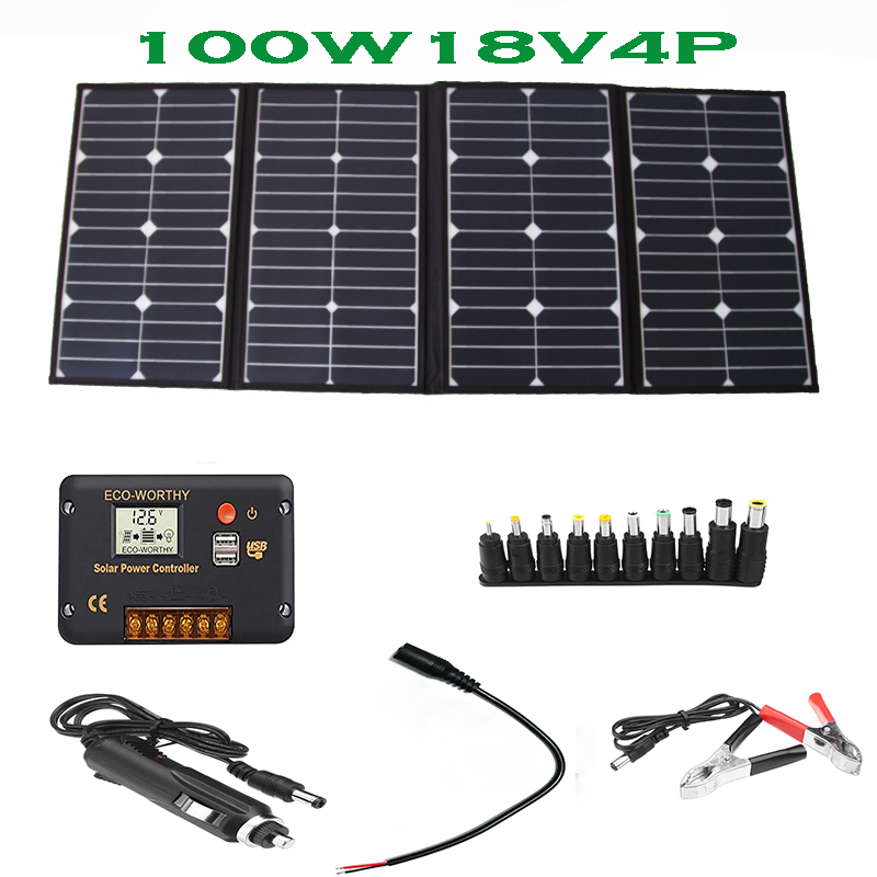 Portable 100 Watt Folding Sola – Solar Powered Charger recenzja i cena