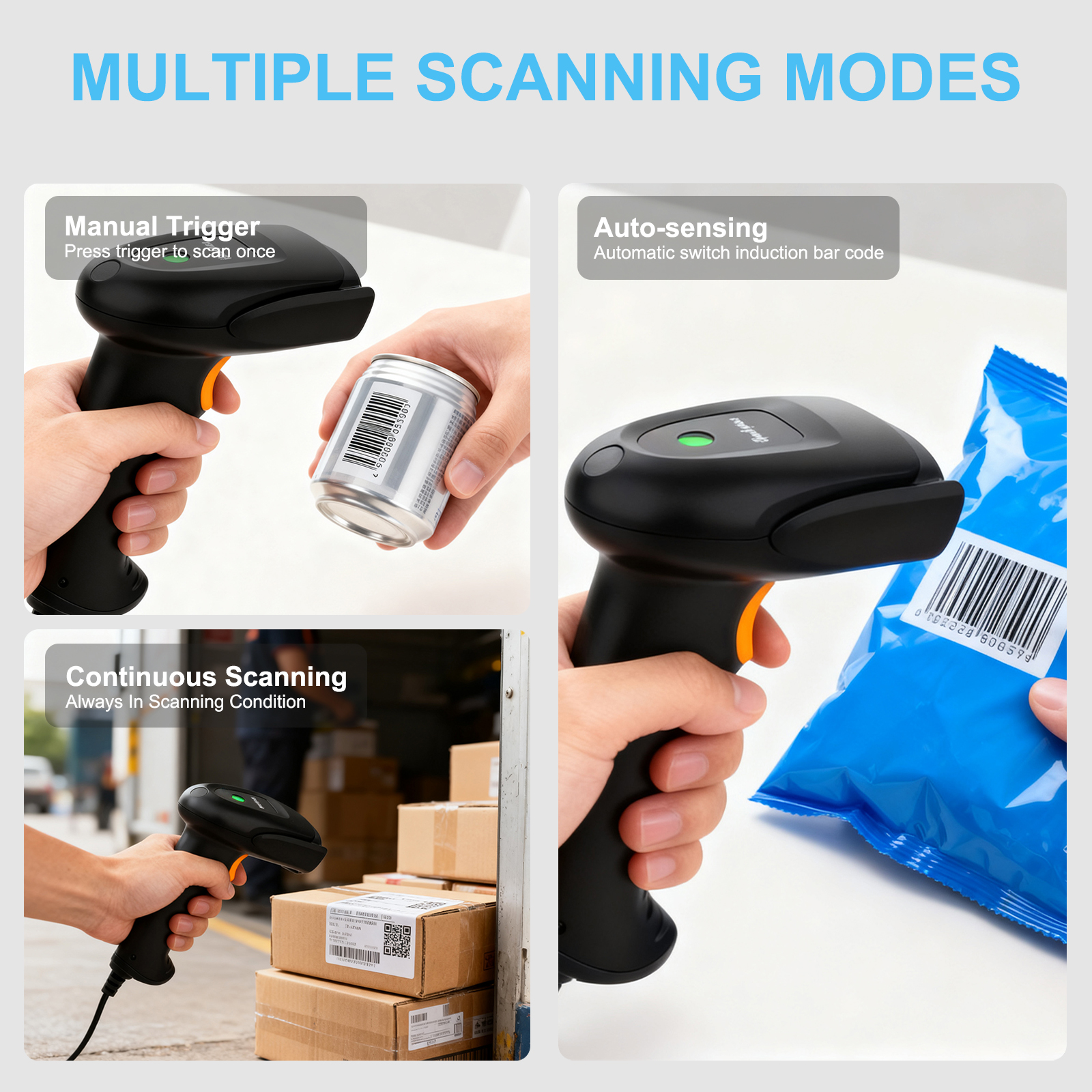 2D 1D Handheld Wireless Barcod – Barcode Scanner Wireless recenzja i cena