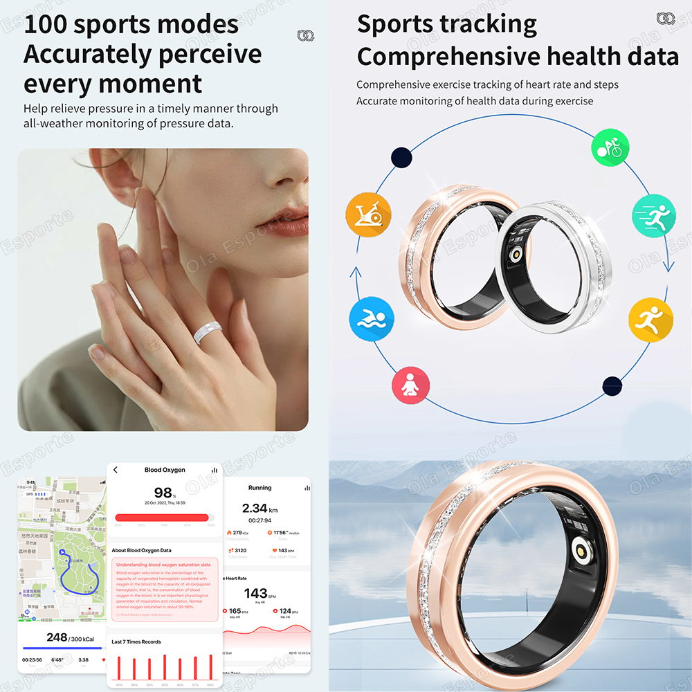 2025 New Smart Ring Lady Heart – Smart Ring Health recenzja i cena