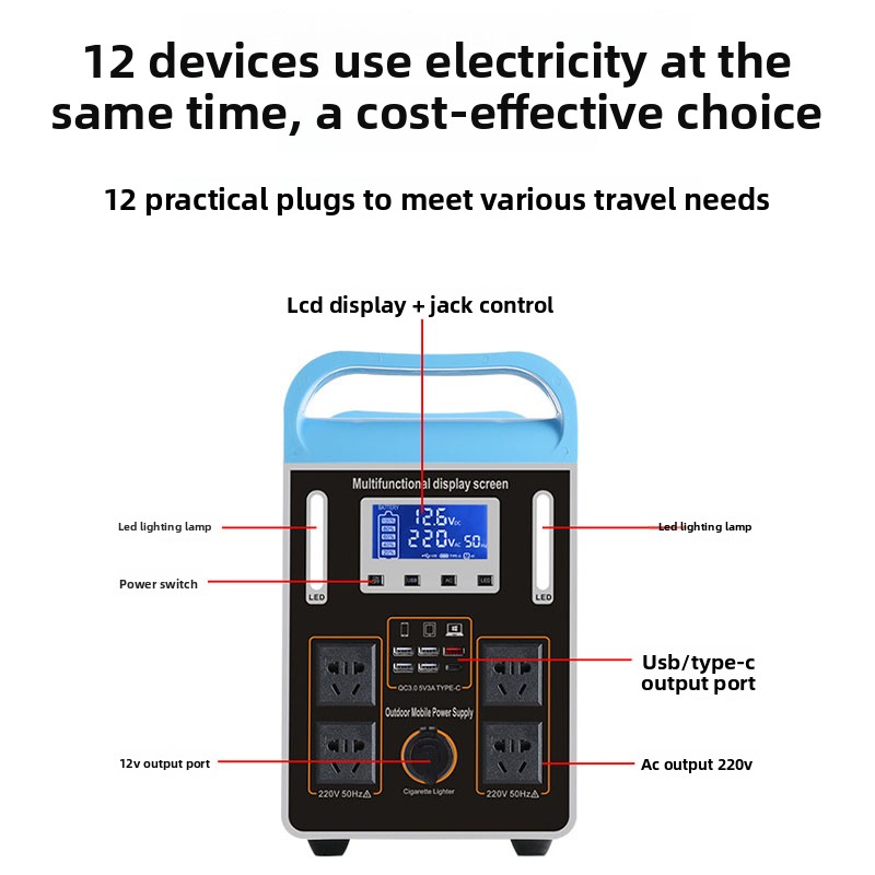 600W Portable Power Station Ge – Solar Powered Charger recenzja i cena