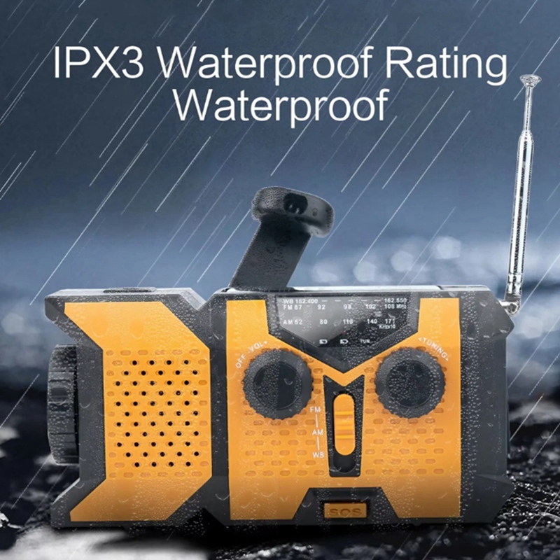 Solar Hand Crank Radio with LE – Solar Powered Charger recenzja i cena
