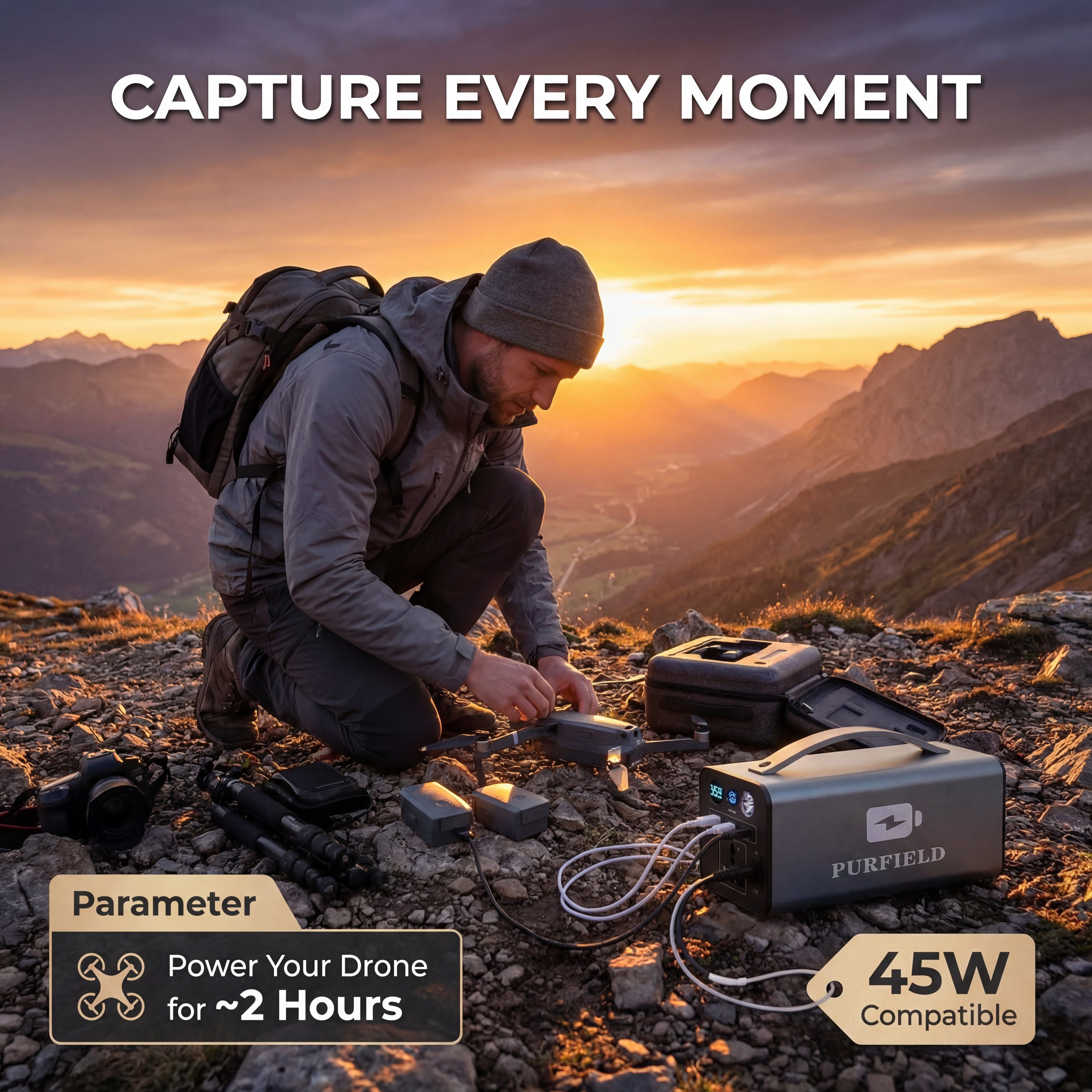 180W Outdoor Power Station 320 – Solar Powered Charger recenzja i cena