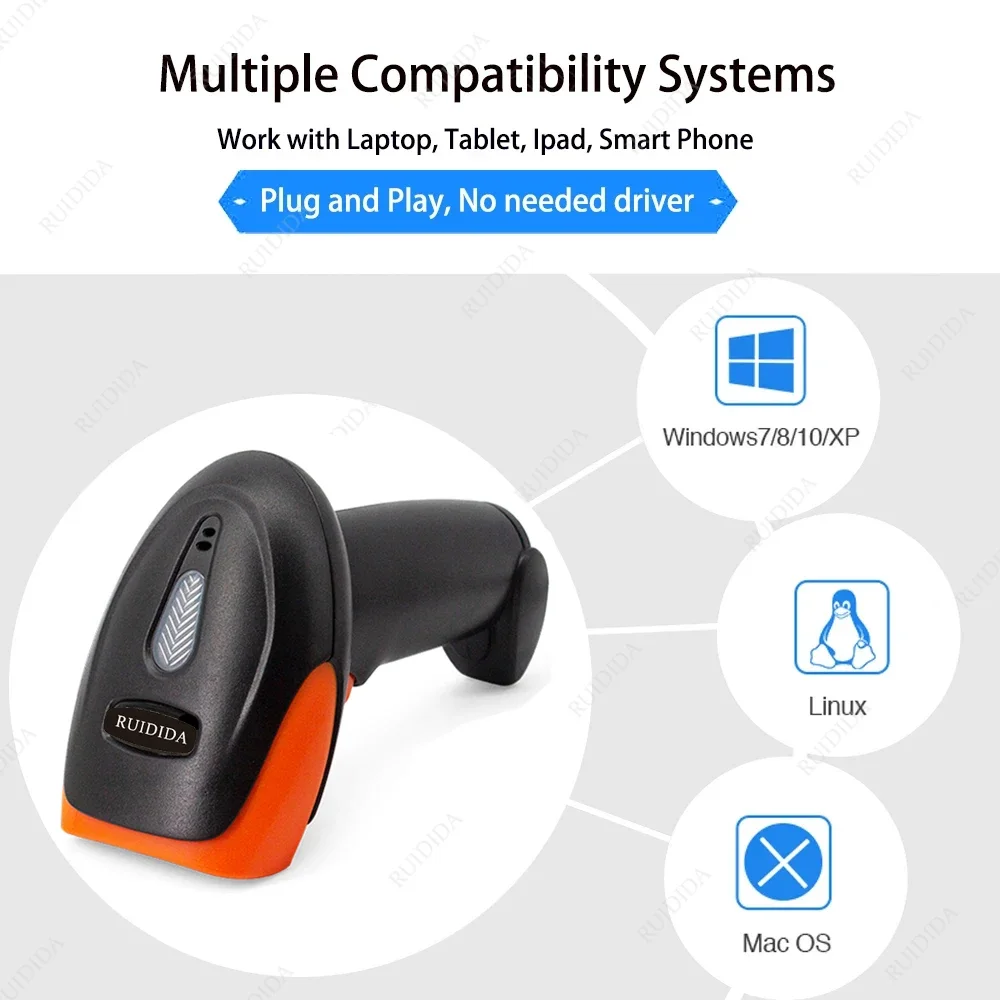 1D 2D Handhel Barcode Scanner  – Barcode Scanner Wireless recenzja i cena