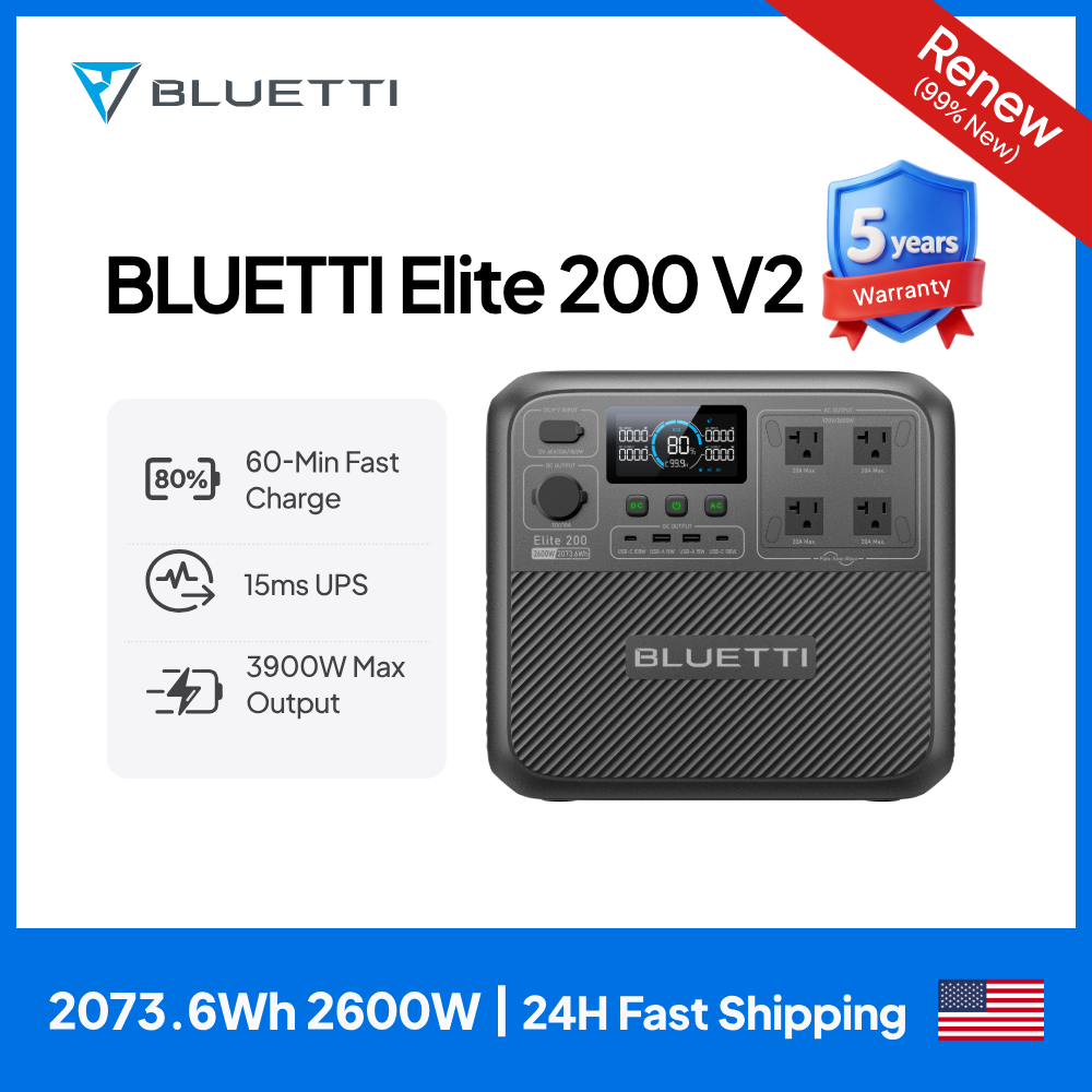 【Renew】BLUETTI Elite 200 V2 Po – Solar Powered Charger recenzja i cena