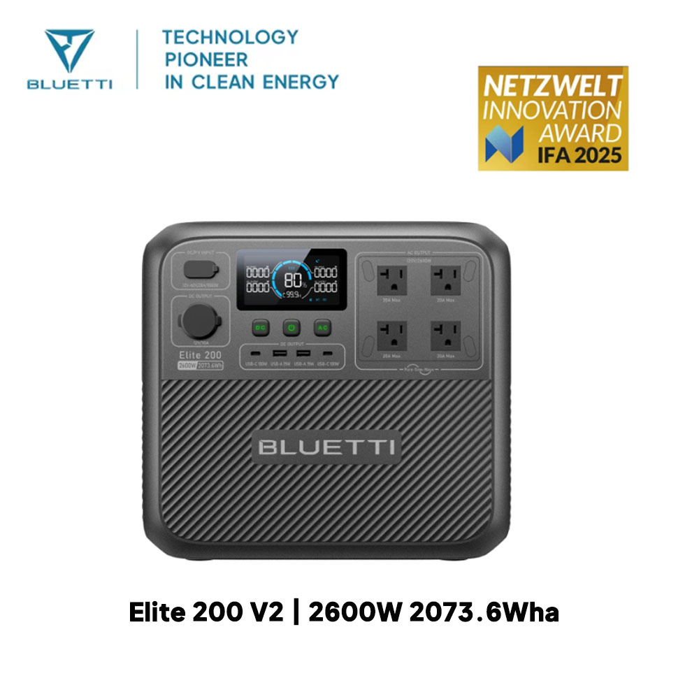 【Renew】BLUETTI Elite 200 V2 Po – Solar Powered Charger recenzja i cena