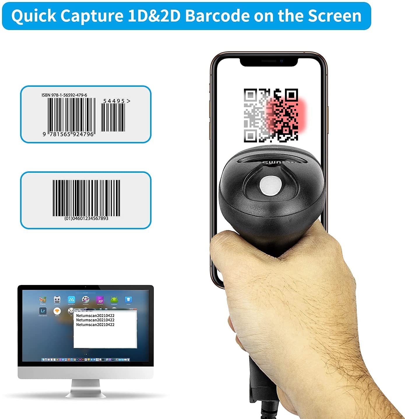 NETUM L5 Wired 2D Barcode Scan – Barcode Scanner Wireless recenzja i cena