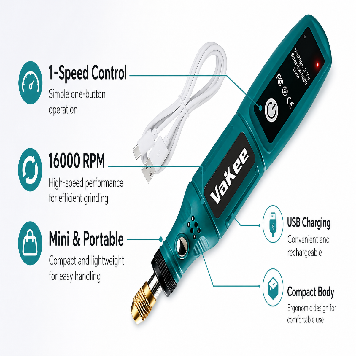 Vakee Mini Cordless Electric G – Electro Gadgets recenzja i cena