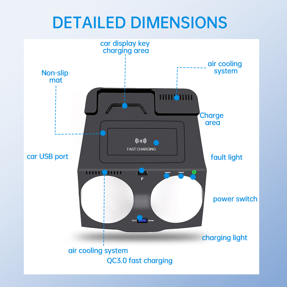 For BMW 5 6 Series G30 G38 G32 – Wireless Phone Charger Pad recenzja i cena