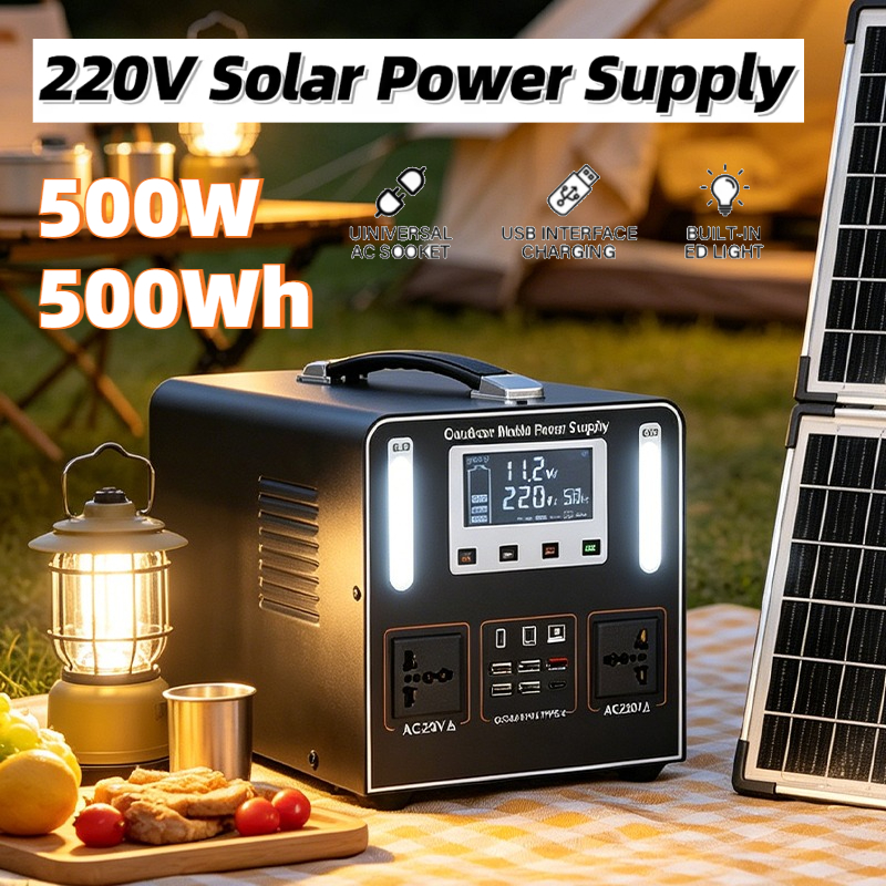500W AC 220V Portable Power St – Solar Powered Charger recenzja i cena