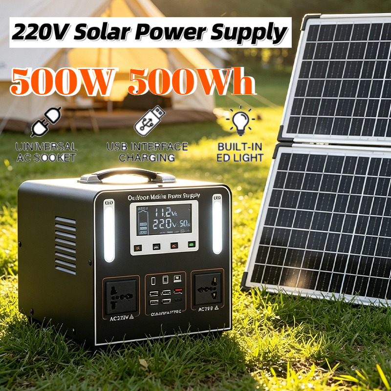 500W AC 220V Portable Power St – Solar Powered Charger recenzja i cena