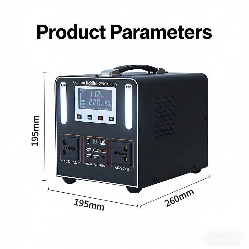 500W AC 220V Portable Power St – Solar Powered Charger recenzja i cena