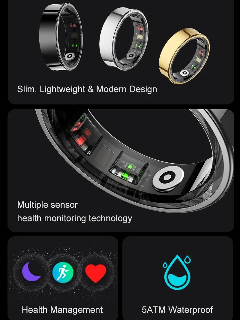 New Smart Ring R09 Health Moni – Smart Ring Health recenzja i cena