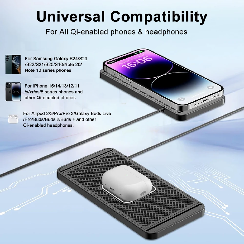 Car Wireless Charger Silicone  – Wireless Phone Charger Pad recenzja i cena